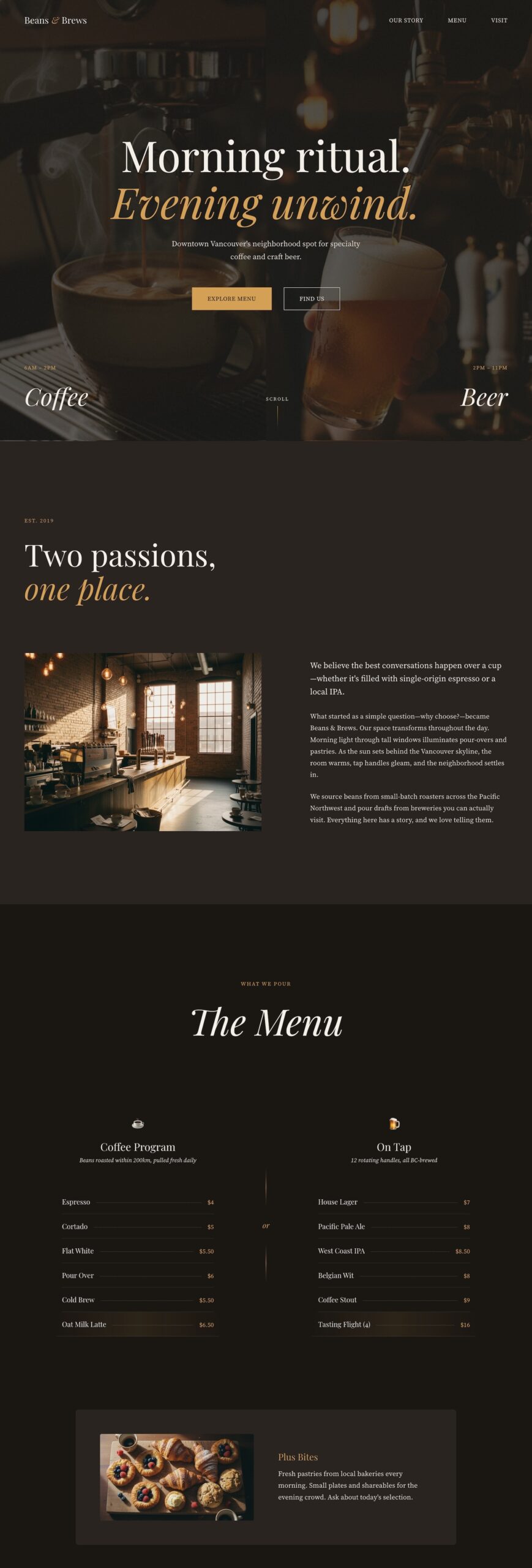 Coffee and Beer website